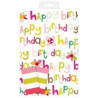 Happy Birthday Wrapping Paper & Tag Set By Caroline Gardner